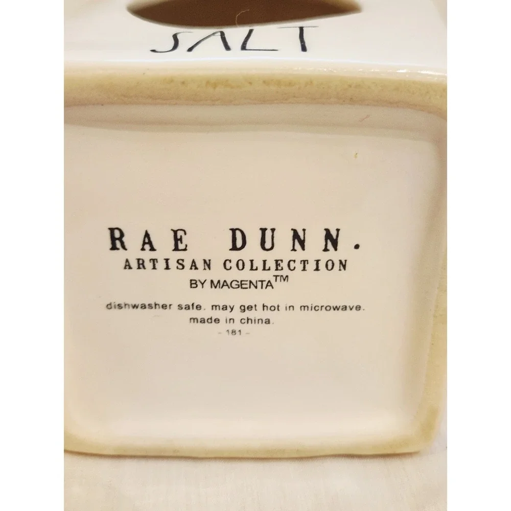 Rae Dunn Ceramic Salt Crock Cellar Salt Saut Pig